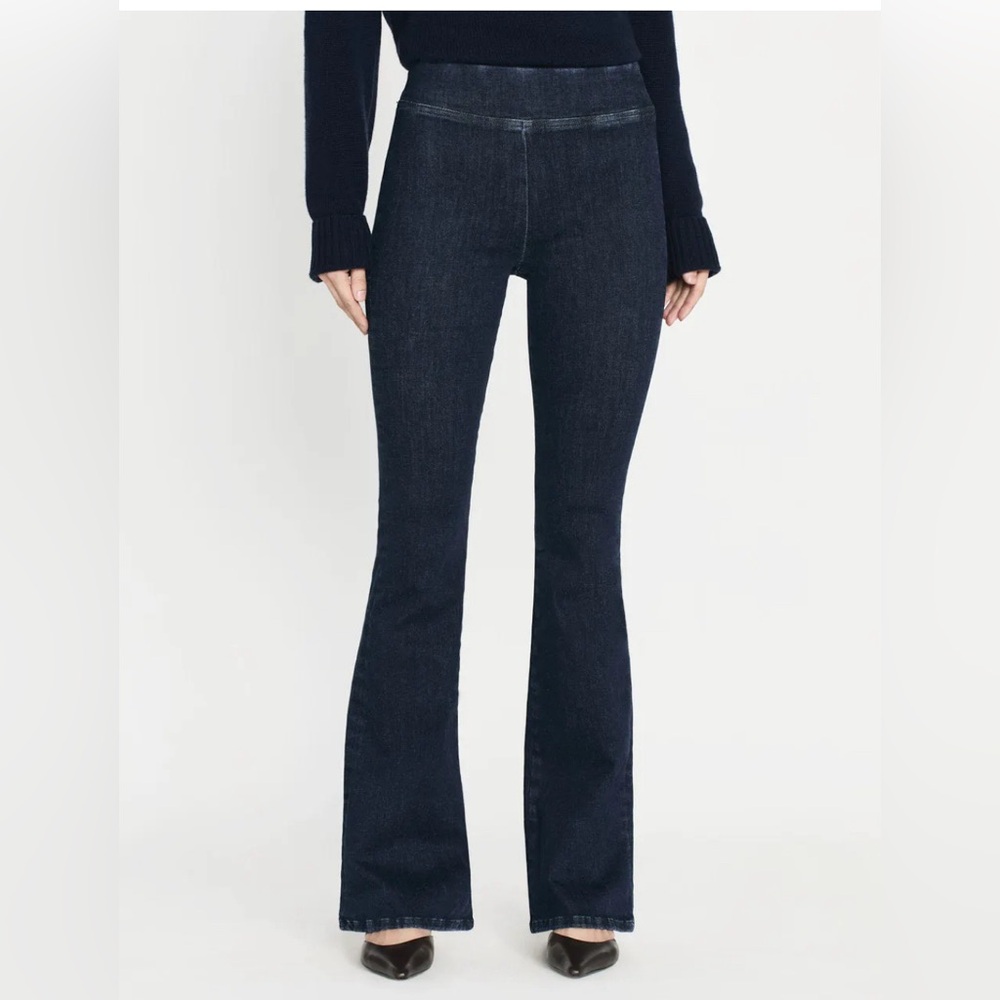 FRAME -The Jet Set flare pull up jeans size 1 Medium Keller wash bell bottoms